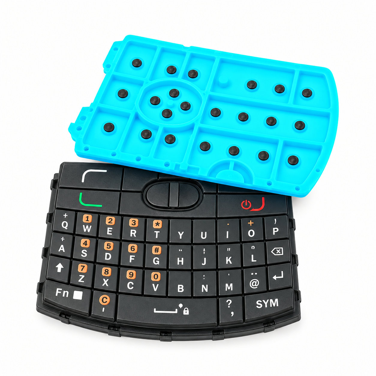 Custom conductive silicone keypads/buttons for phone