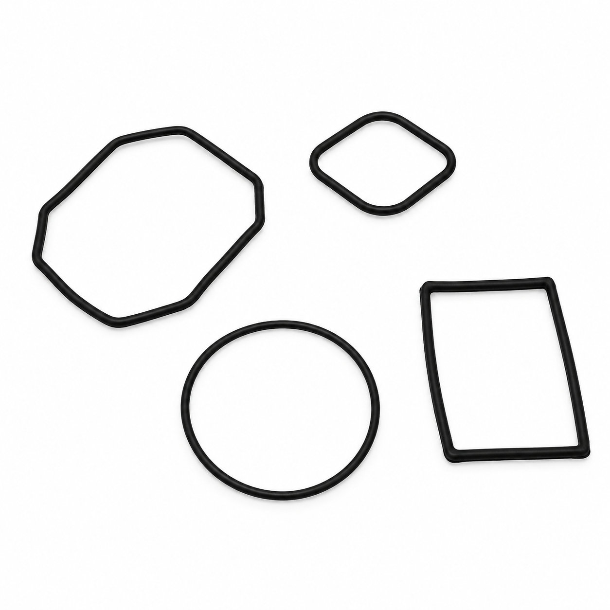 Custom made heat resistant ring flat thin rubber washers