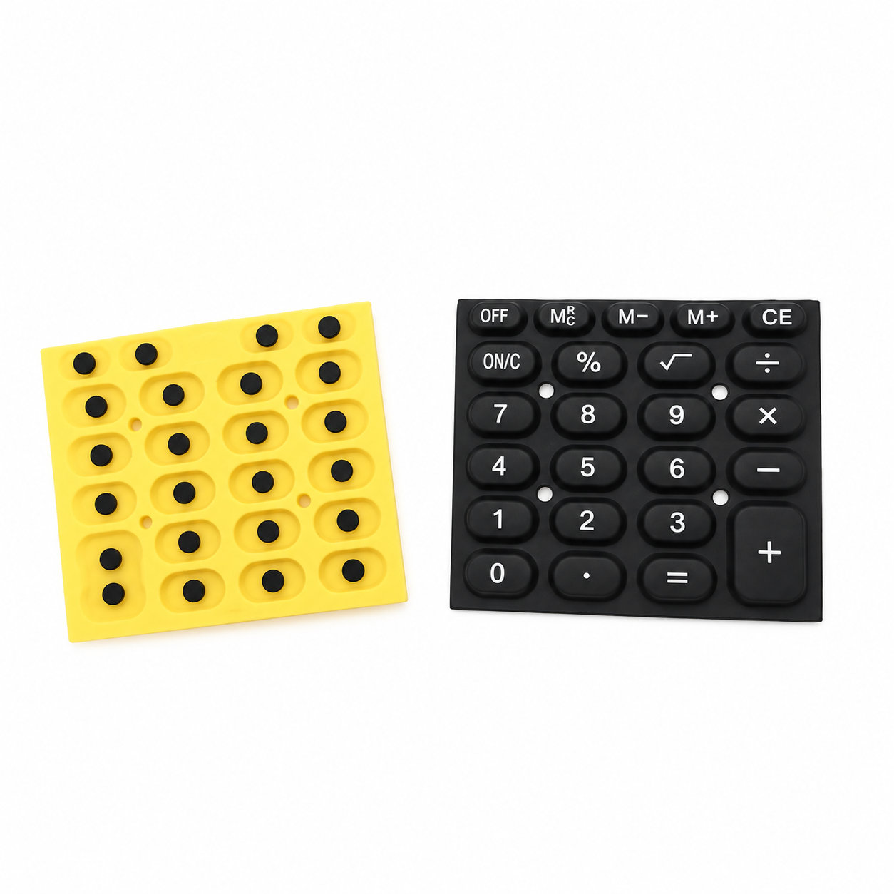 Membrane electronic silicone keypad for calculator