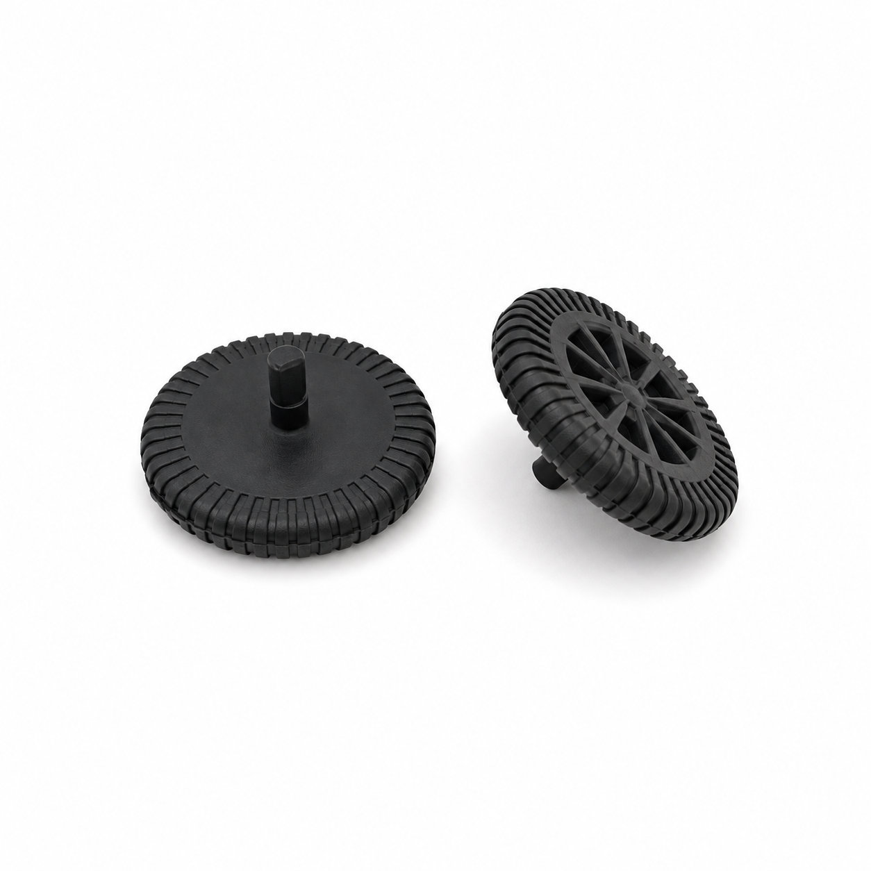 Good performance rubber wheel with plastic bolt