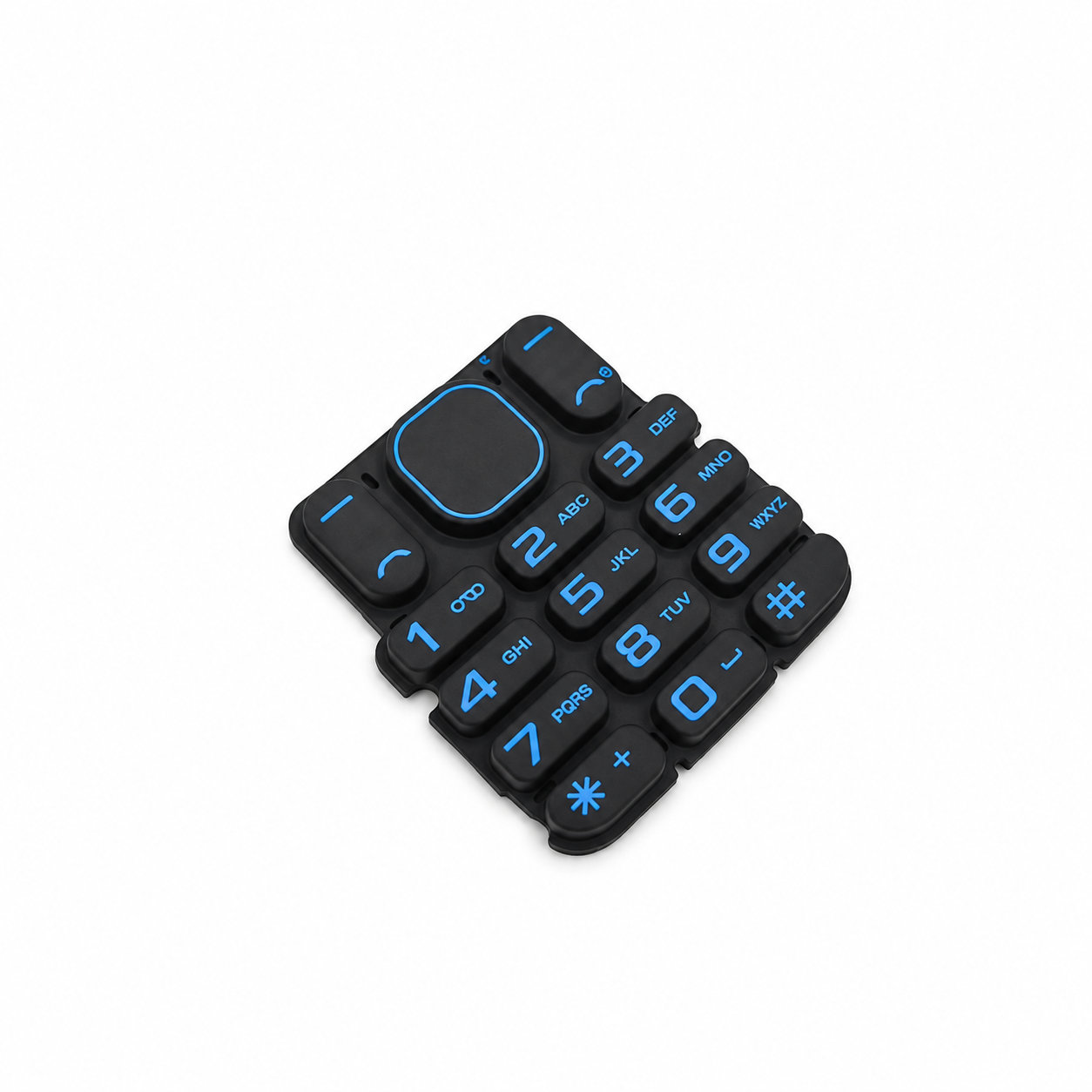 Custom made elastomeric silicone keypad mobile games