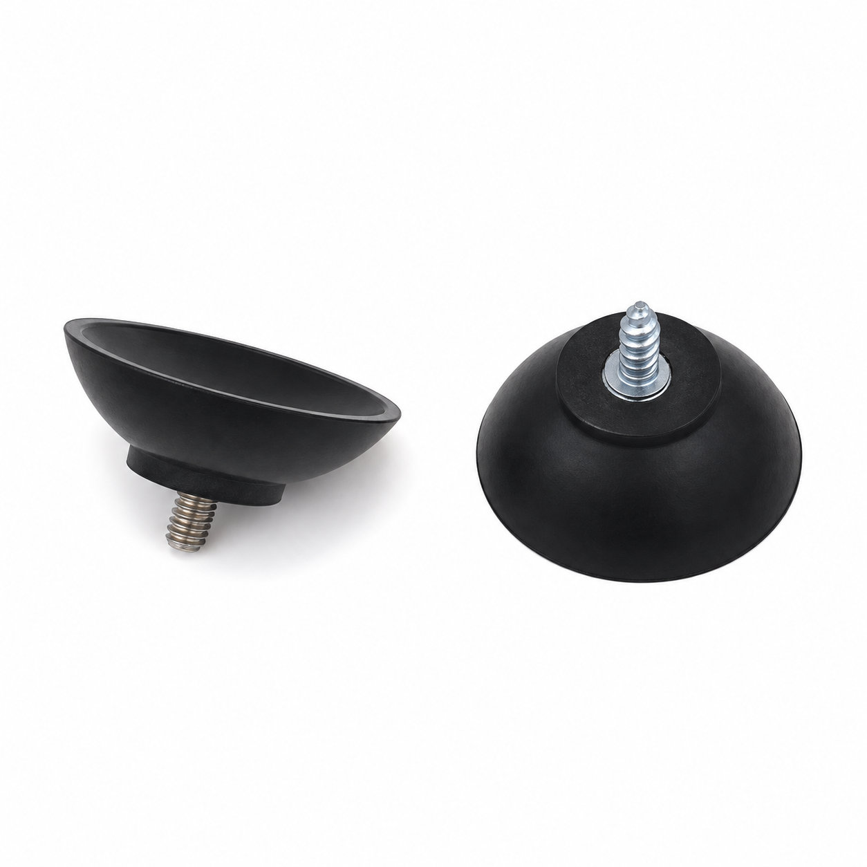 Vacuum silicone rubber suction cup with m4 screw