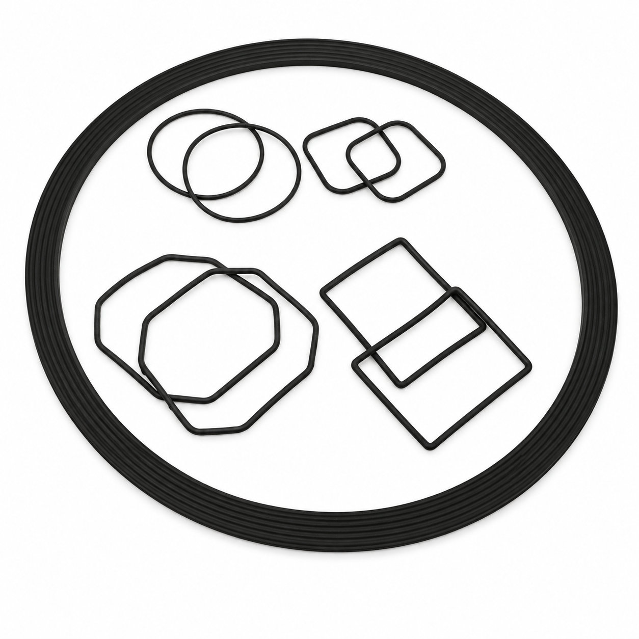 Factory customized color round flat silicone rubber washer