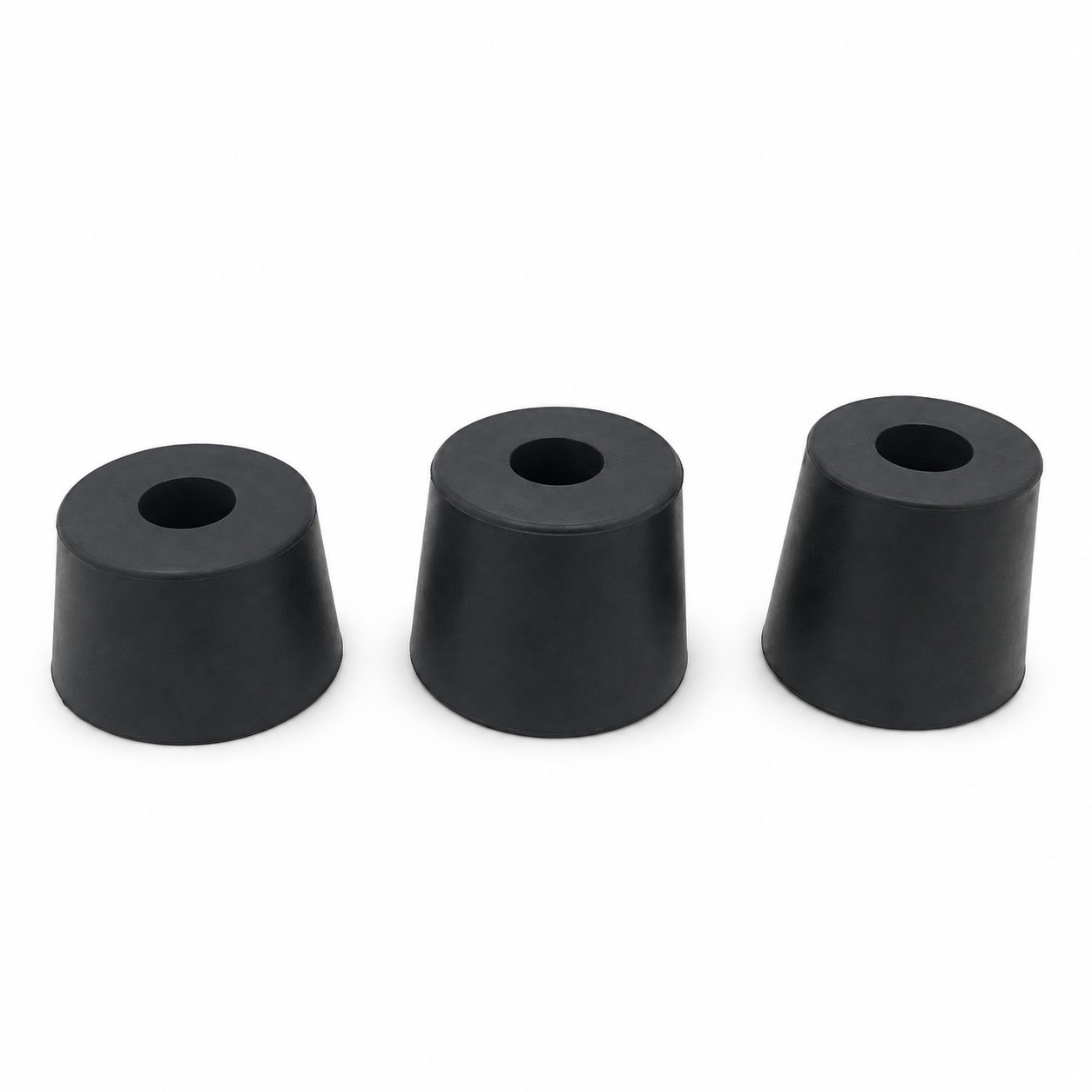 Custom made wear resistant rubber equipment feet