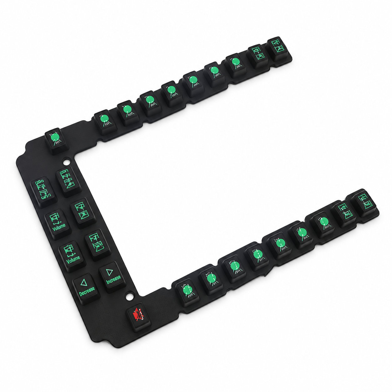 Custom waterproof rubber conductive silicone keypad manufacturer