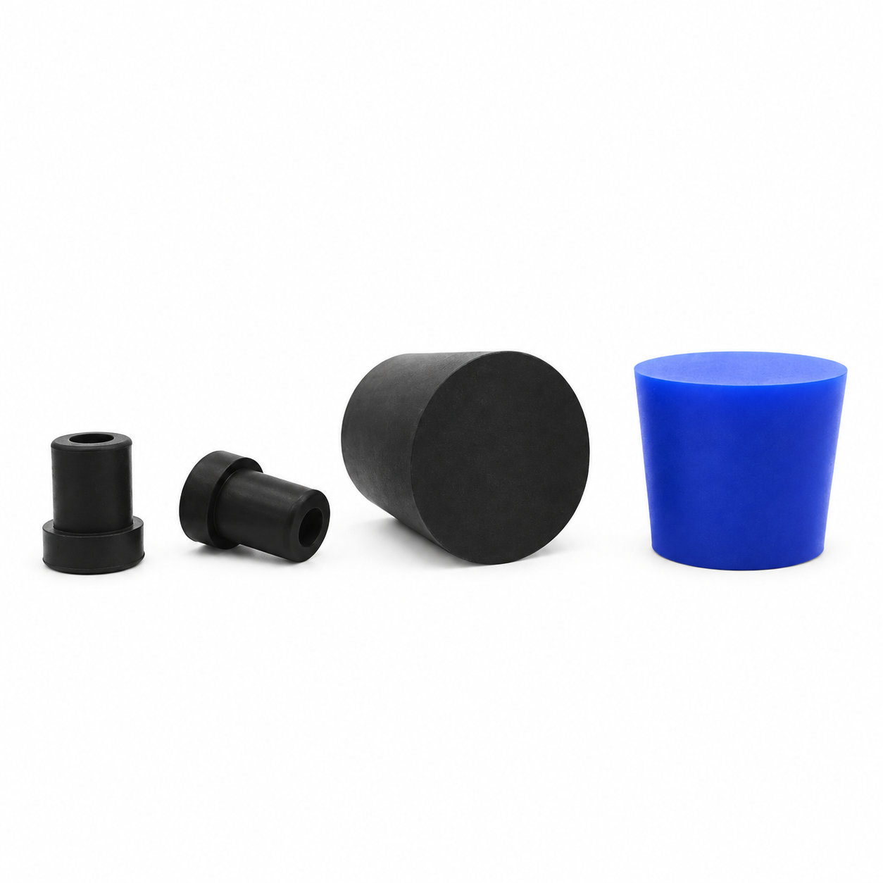 Customized T shape black food grade silicone rubber hole plugs
