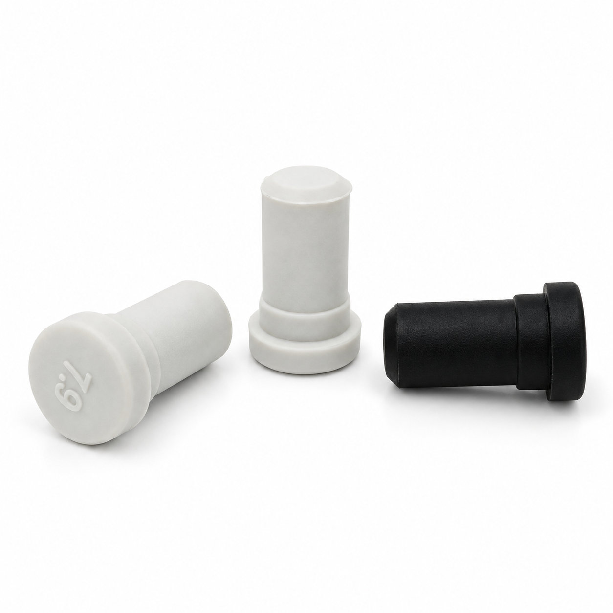 Non-toxic seal syringe stopper silicone rubber plugs