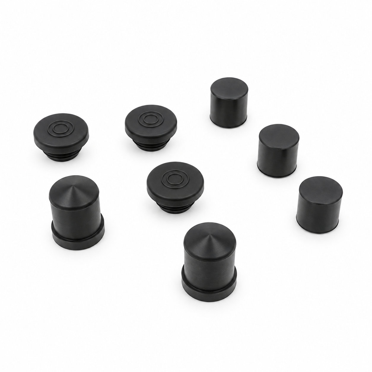 Custom tearing resistant EPDM black plugs/rubber seal caps