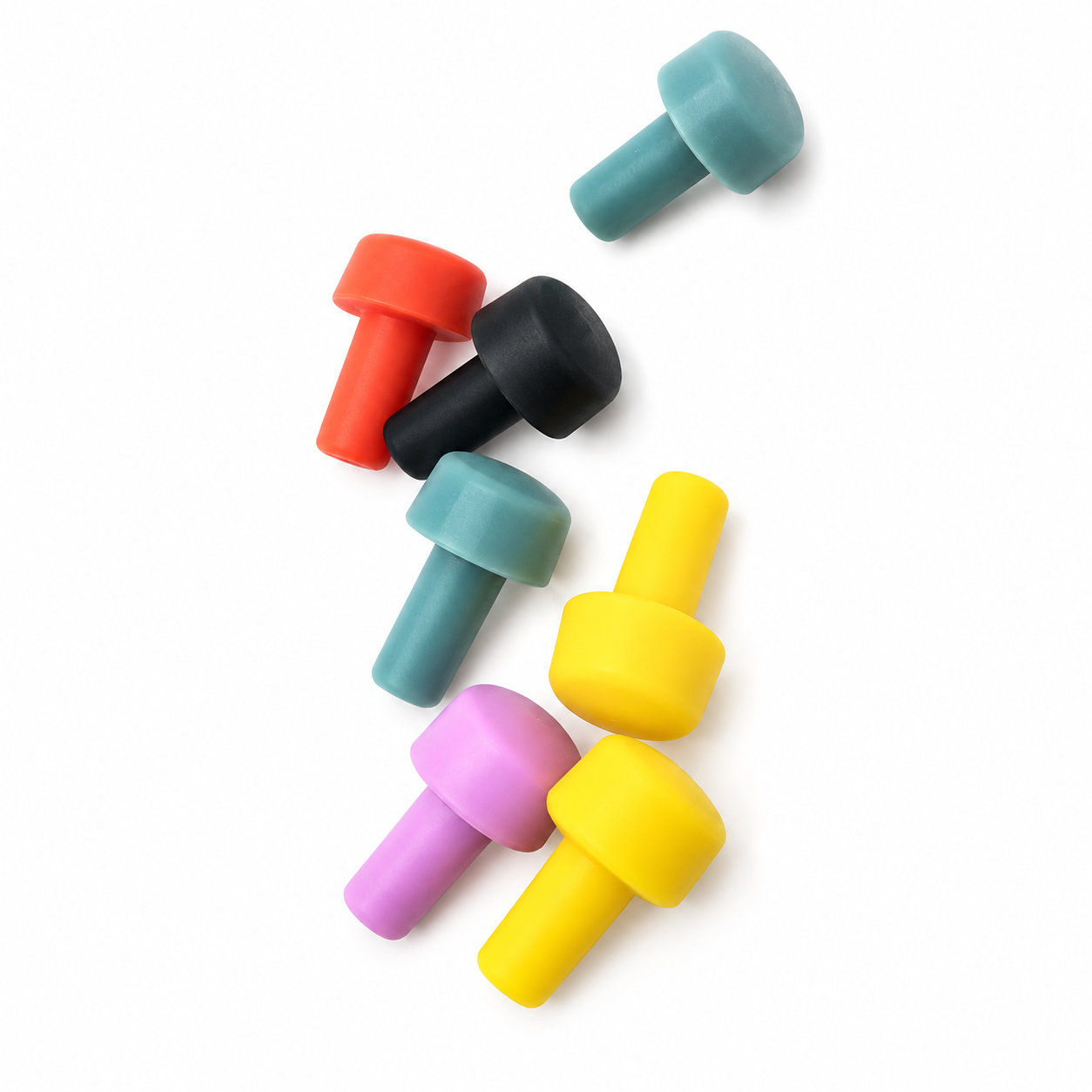 Heat-resistant rubber dustproof stoppers/silicone colorful plugs