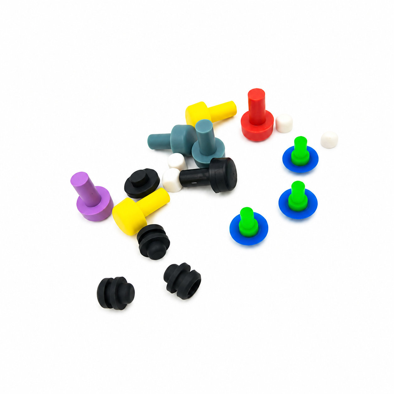 Custom natural rubber seal plugs/colorful rubber stoppers
