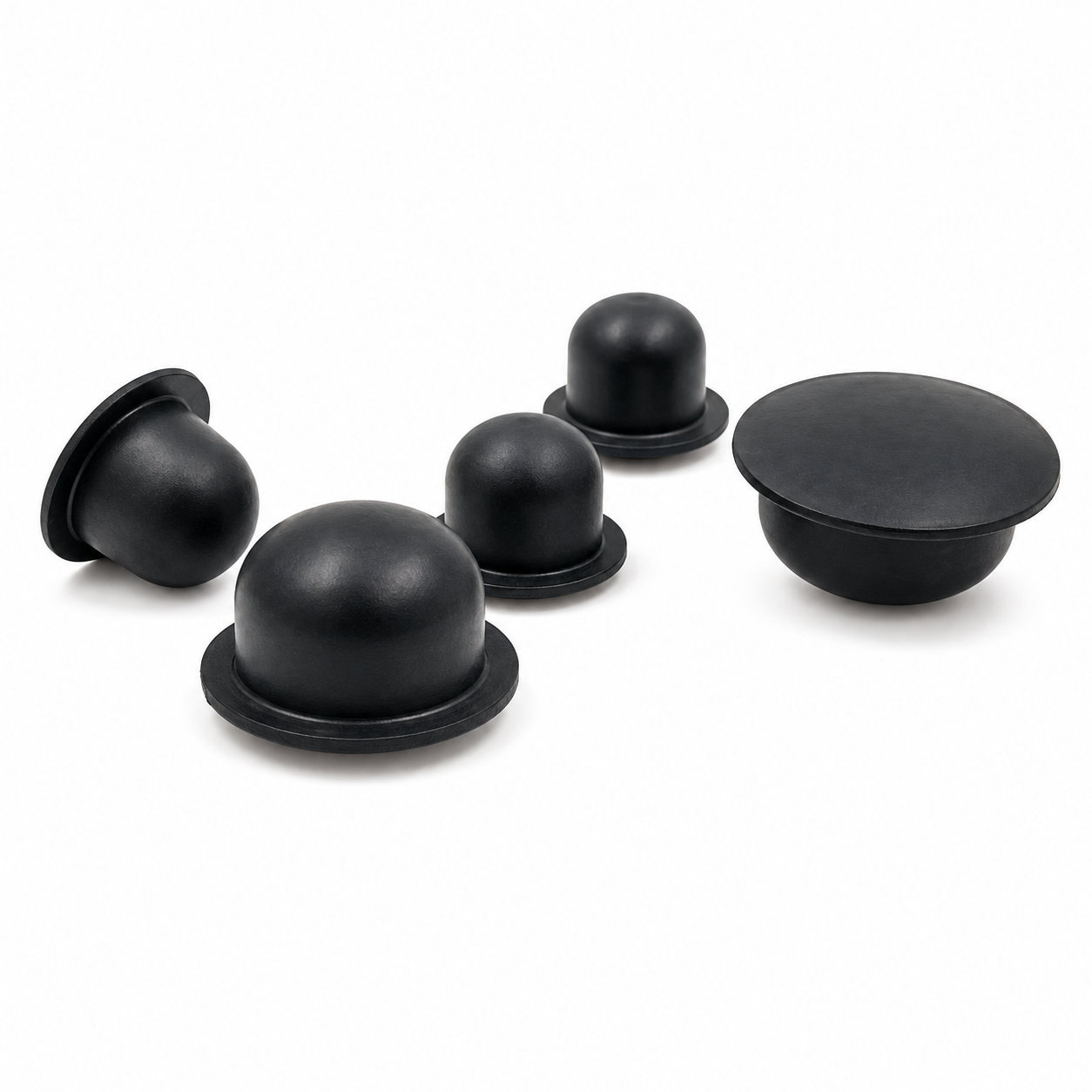 Custom various sizes SBR rubber seal stoppers/plugs/covers