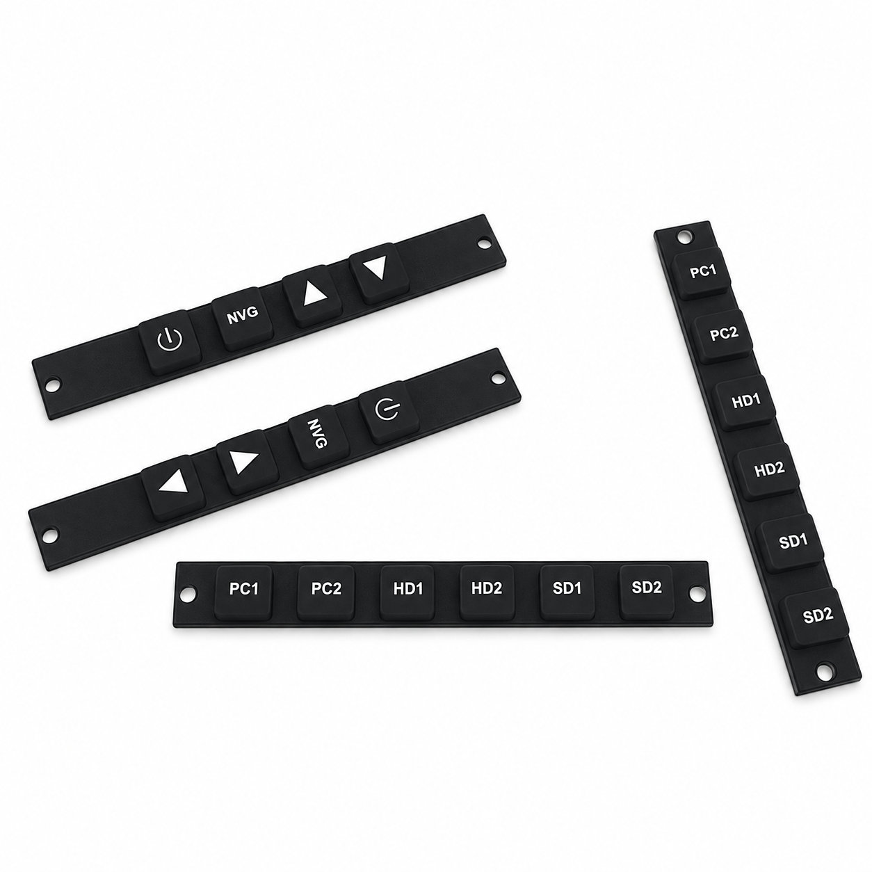 Custom Made Electronic Silicone Keypad Buttons Conductive