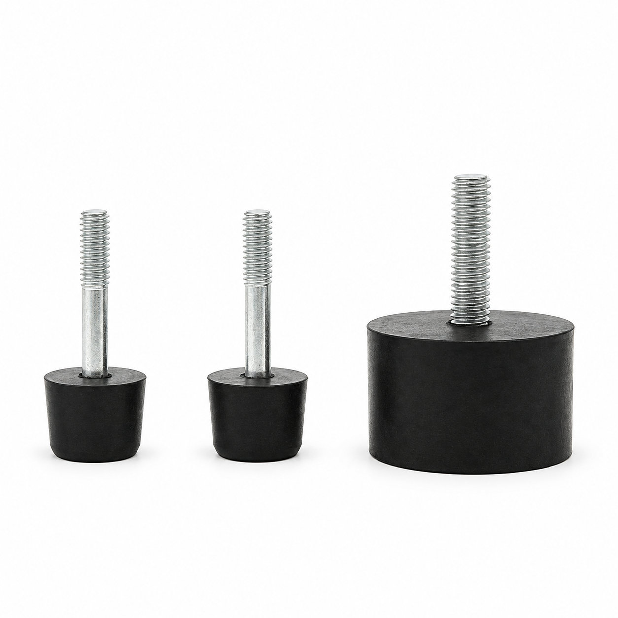 Anti slip crutch screw on rubber feet for chair leg
