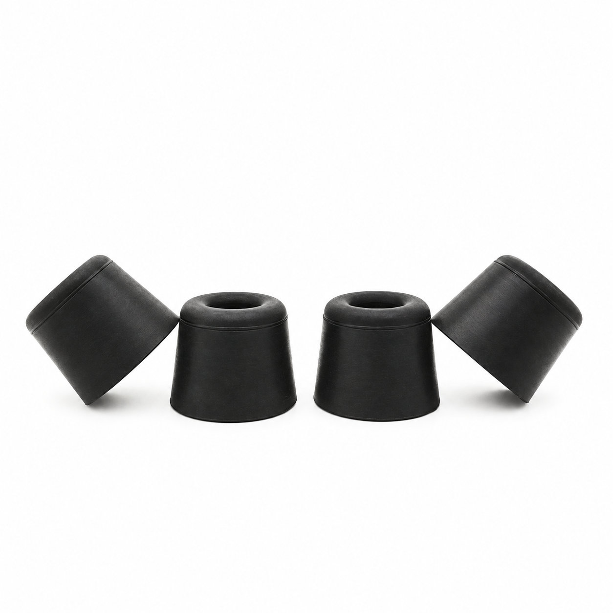 Protective rubber feet for furniture leg ferrule