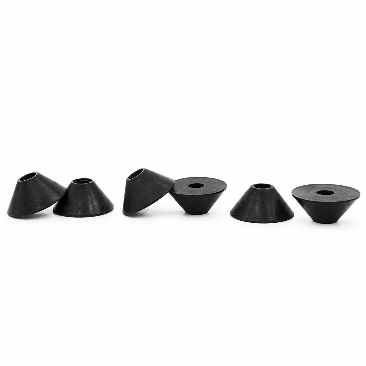 Custom molded rubber feet for cutting boards with metal washer