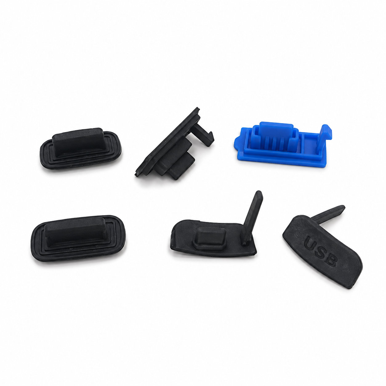 Rubber USB port cover protective dust silicone caps