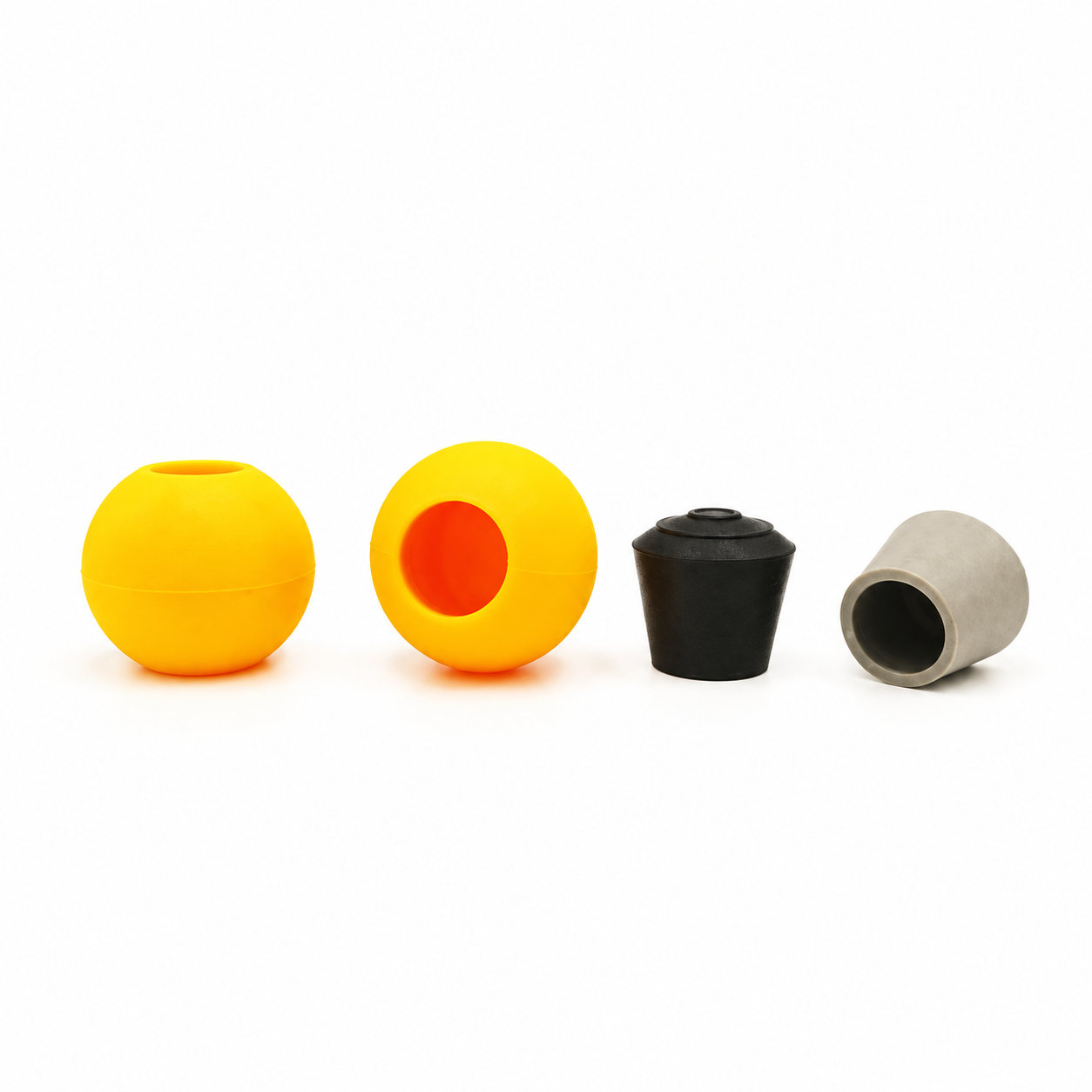 Factory custom made molded rubber tips foot chair