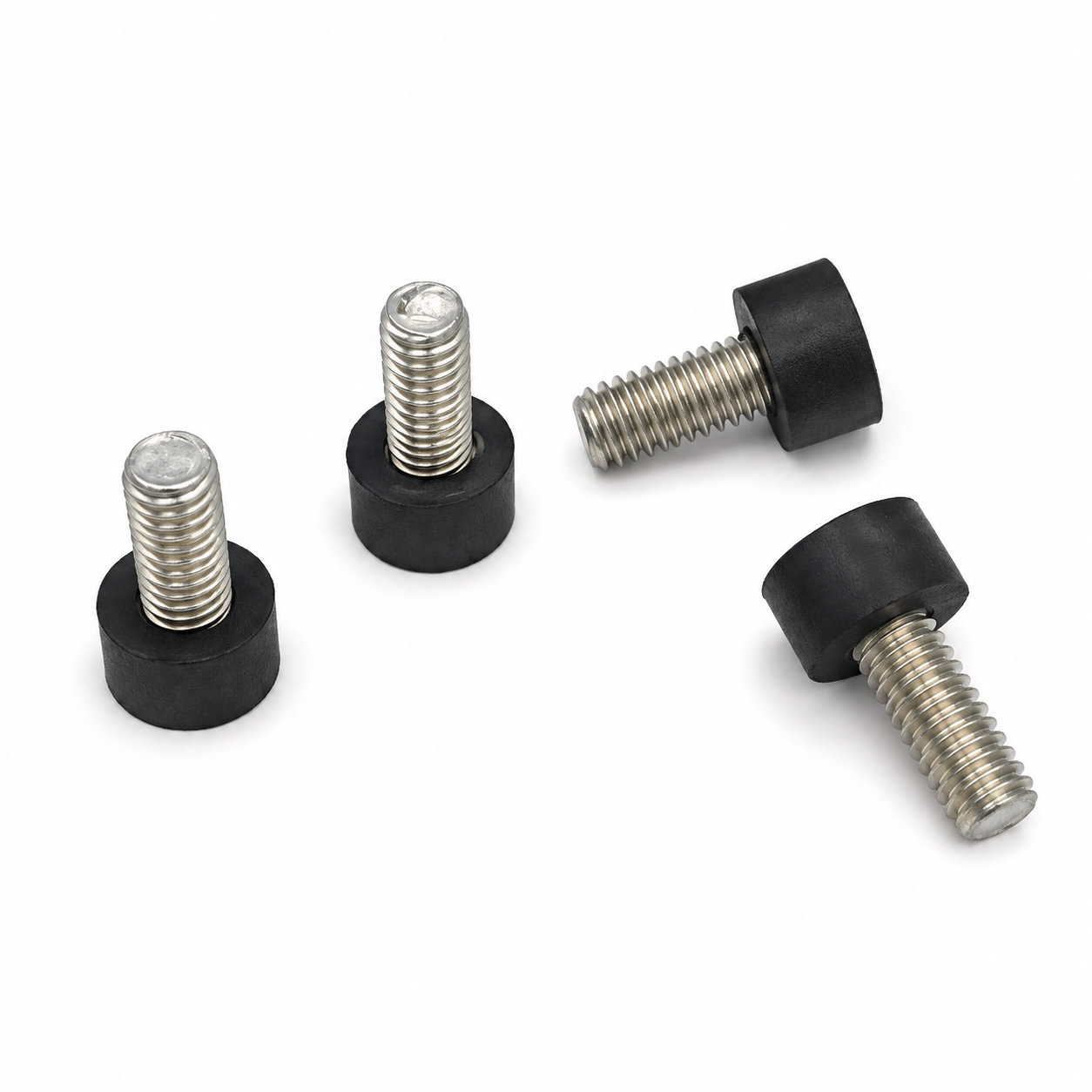 Rubber vibration isolator feet molded rubber mounts