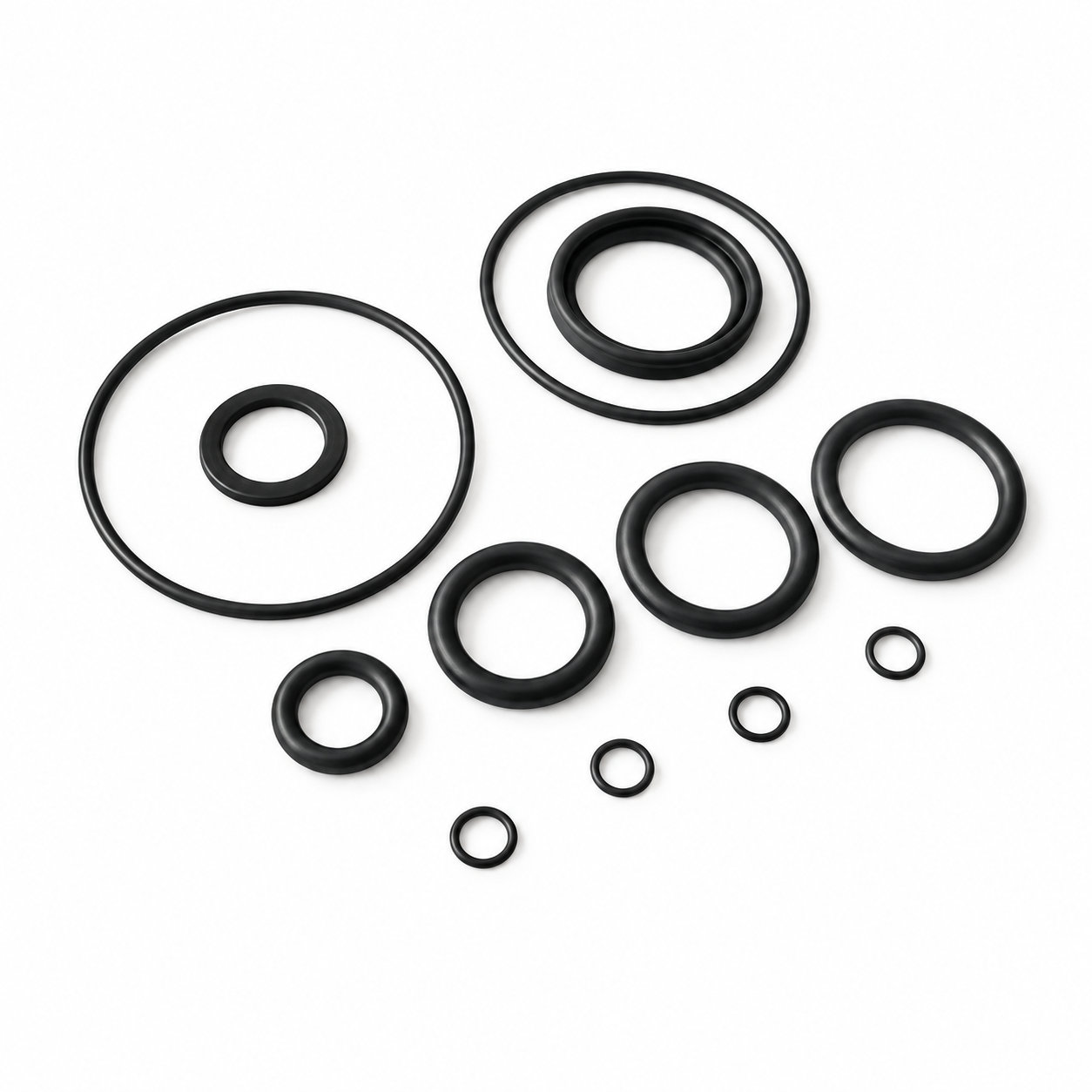 High temperature resistant FKM rubber round washers for seal