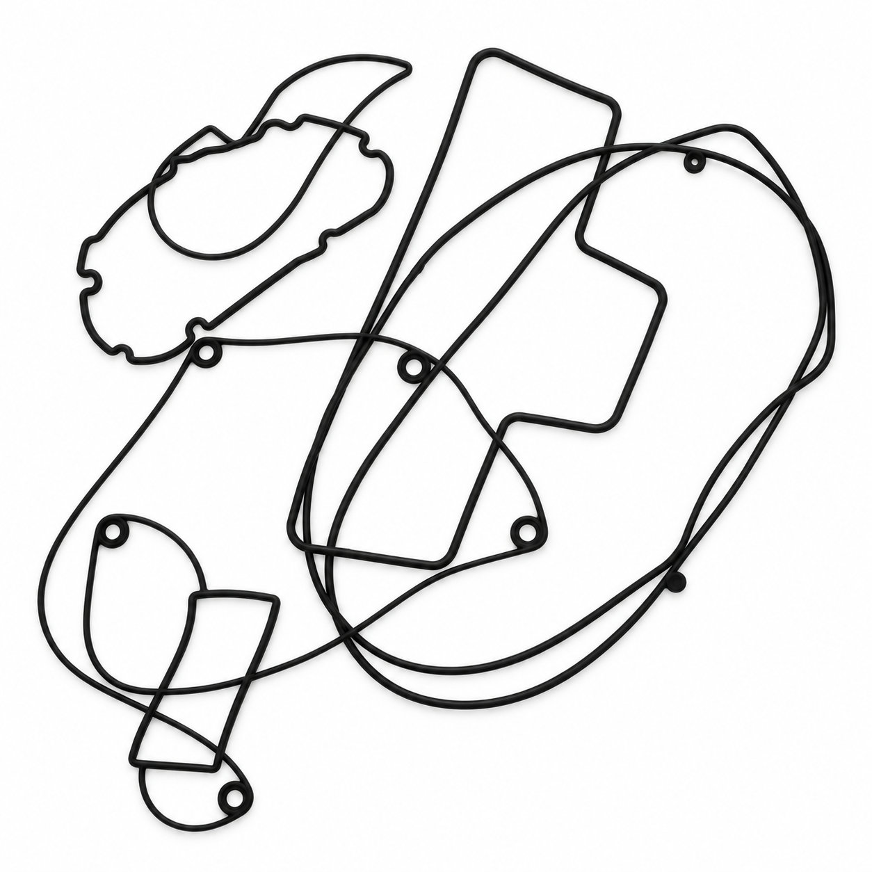 High temperature resistant silicone rubber gasket/washer for seal
