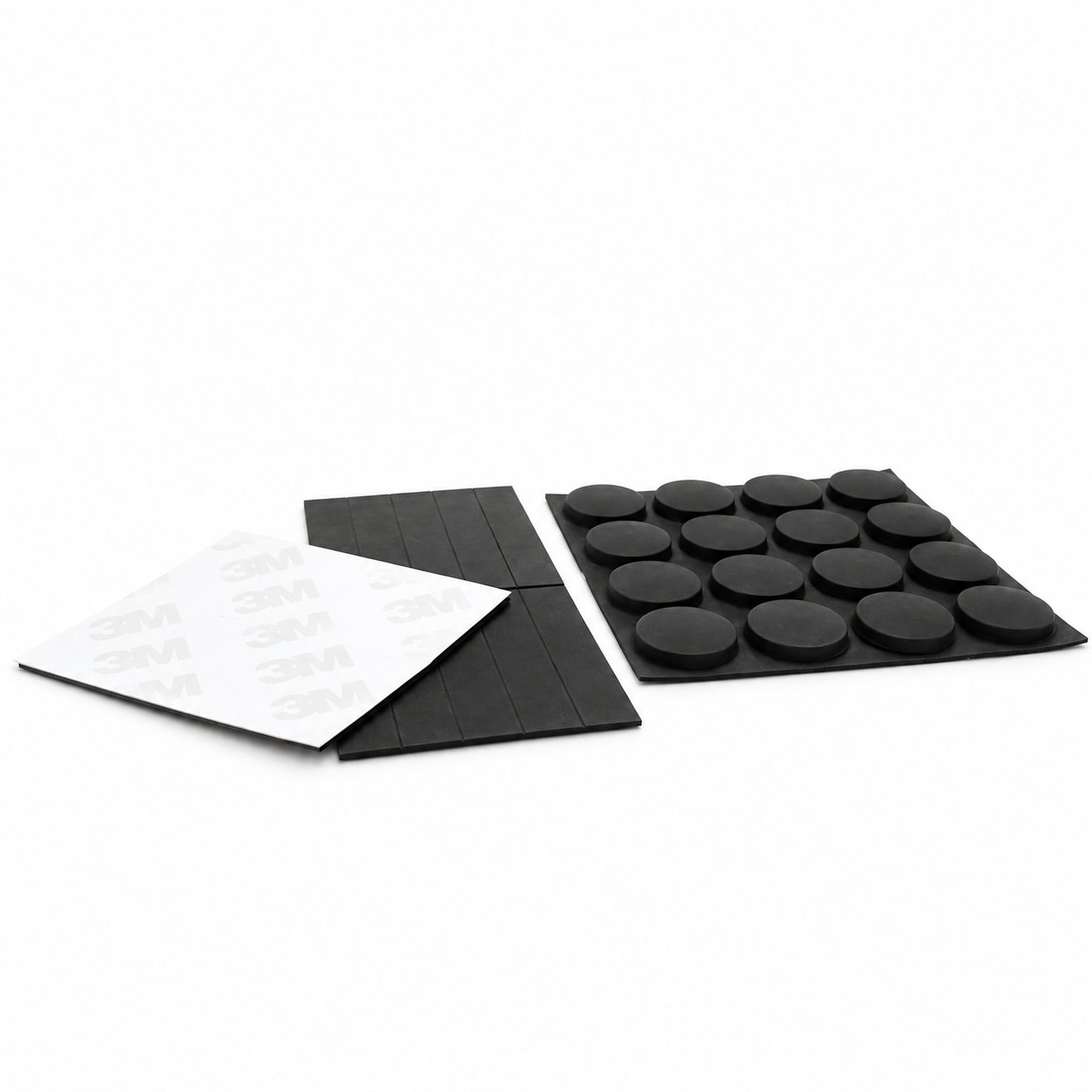Small molded hard rubber vibrating foot pad