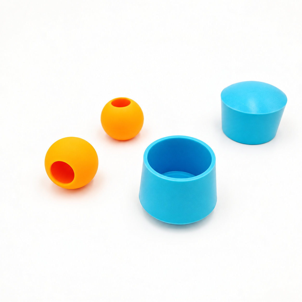 Round silicone rubber foot for chair rubber table feet