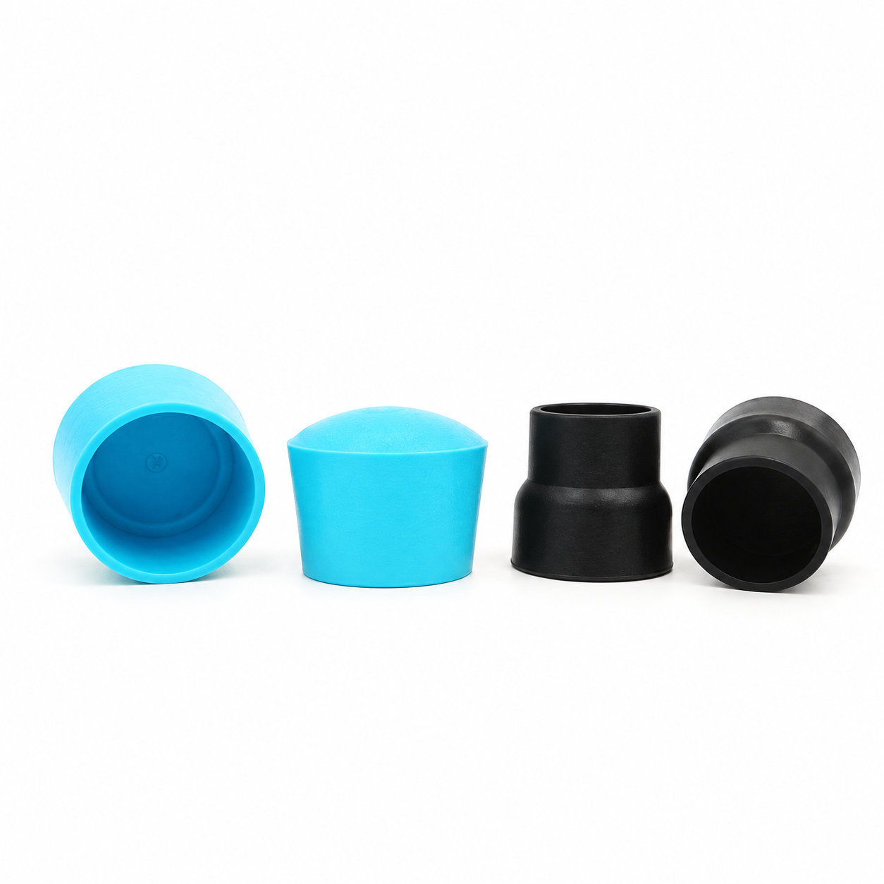 Factory custom molded small silicone rubber crutch tips feet