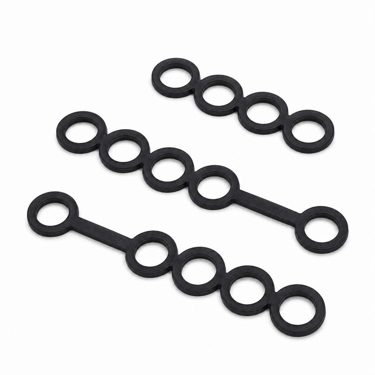 Thick black rubber bands elastic high tension silicone bands