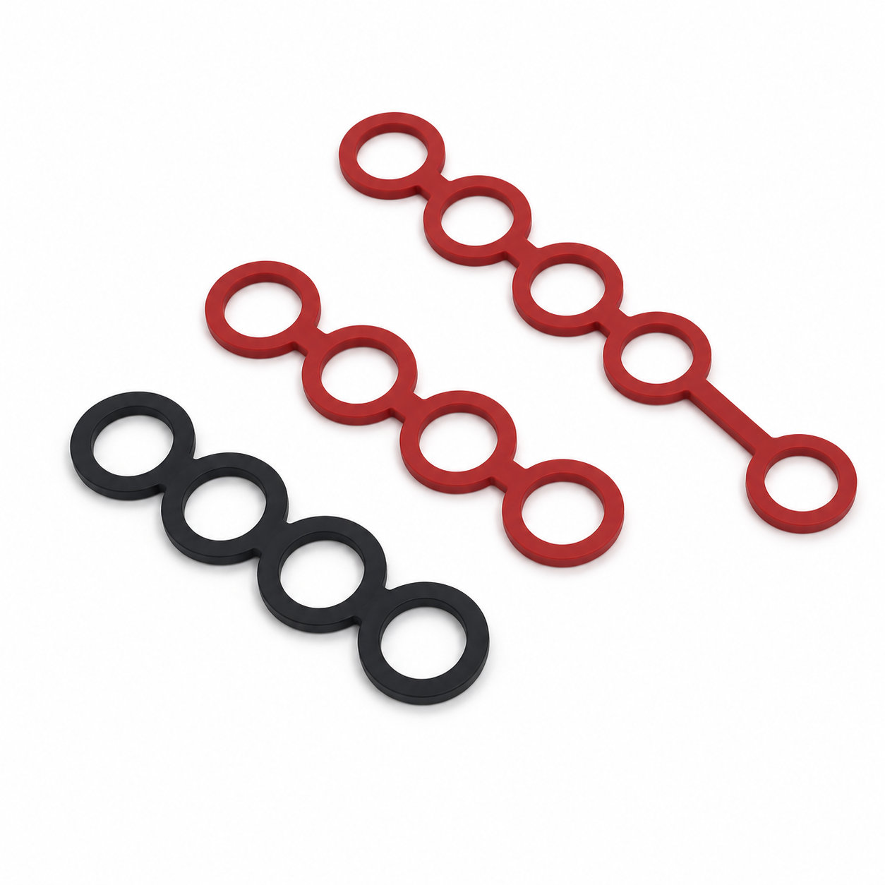 Silicone thin rubber bands custom printed rubber bands