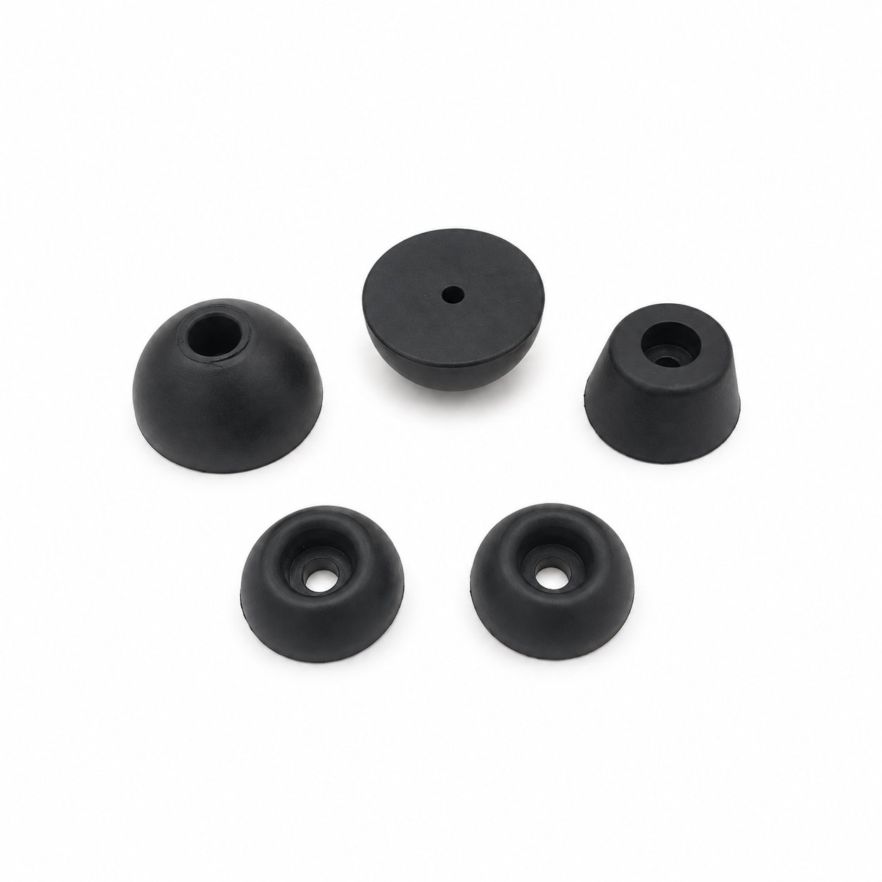 Molded different type rubber feet for electronic scale