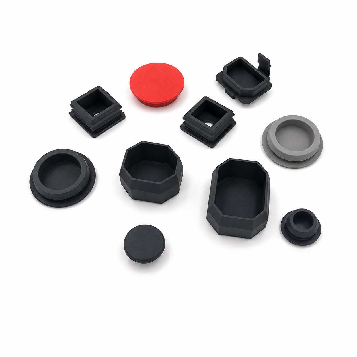 Rubber plug manufacturers square rubber grommet plug