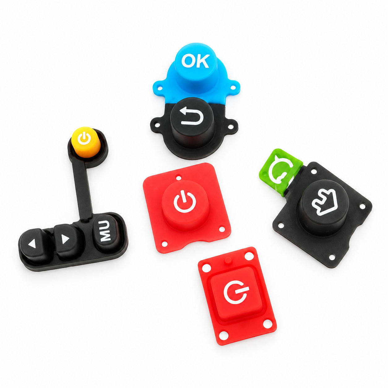 custom silicone membrane switch/colorful silicone buttons