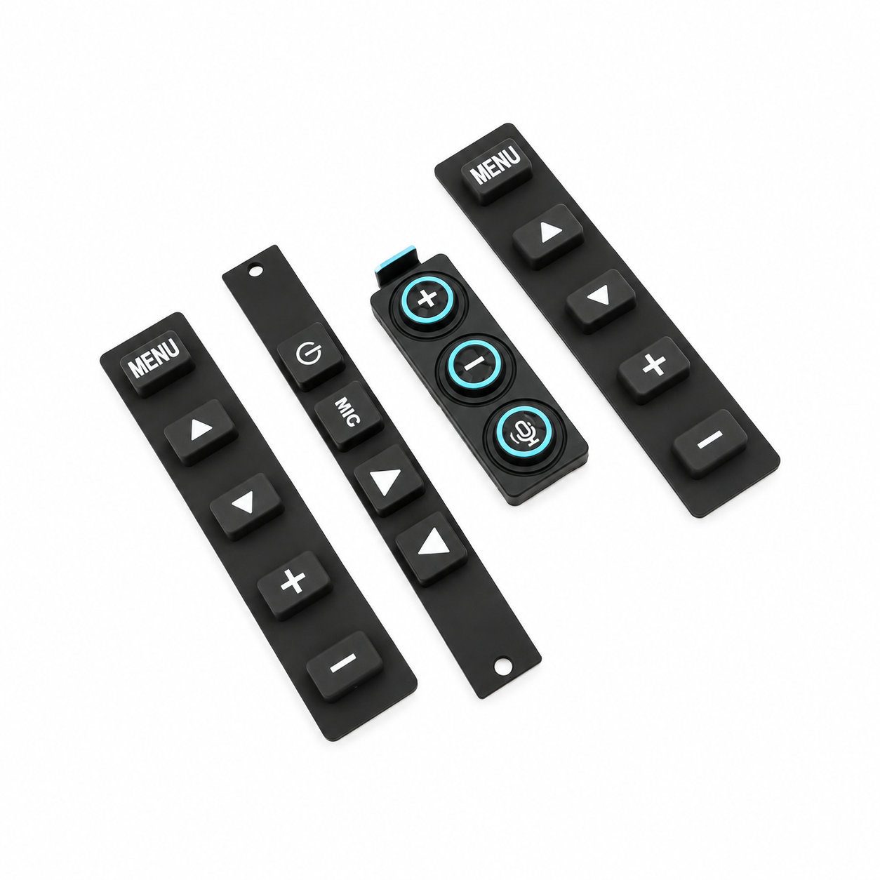 custom silicone membrane keypads/silicone buttons with printing