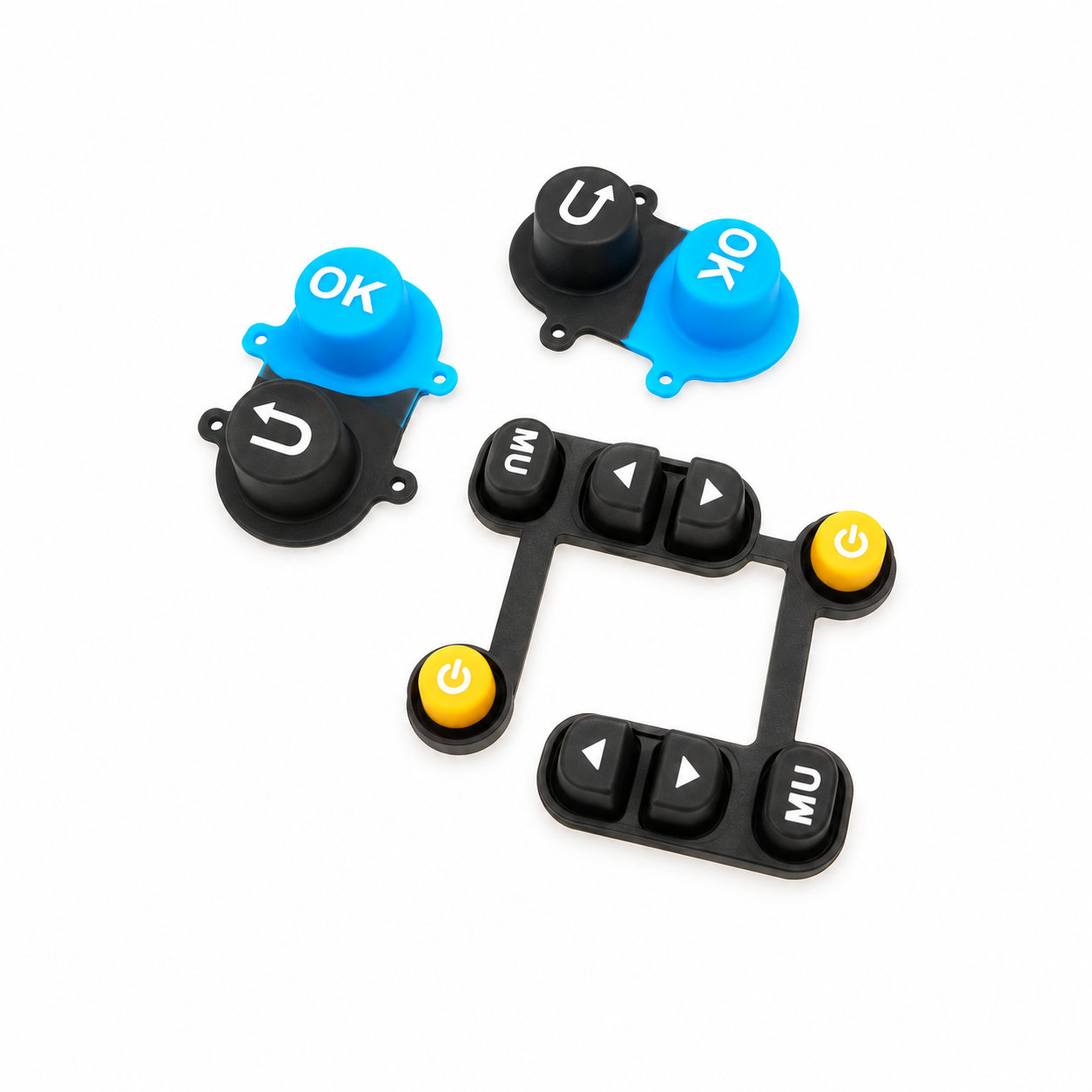 conductive silicone membrane keypads/silicone single buttons