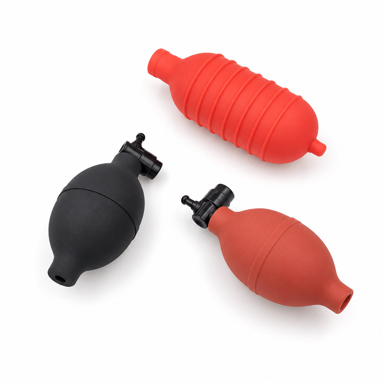 Silicone suction bulb Medical inflation bulb with valve