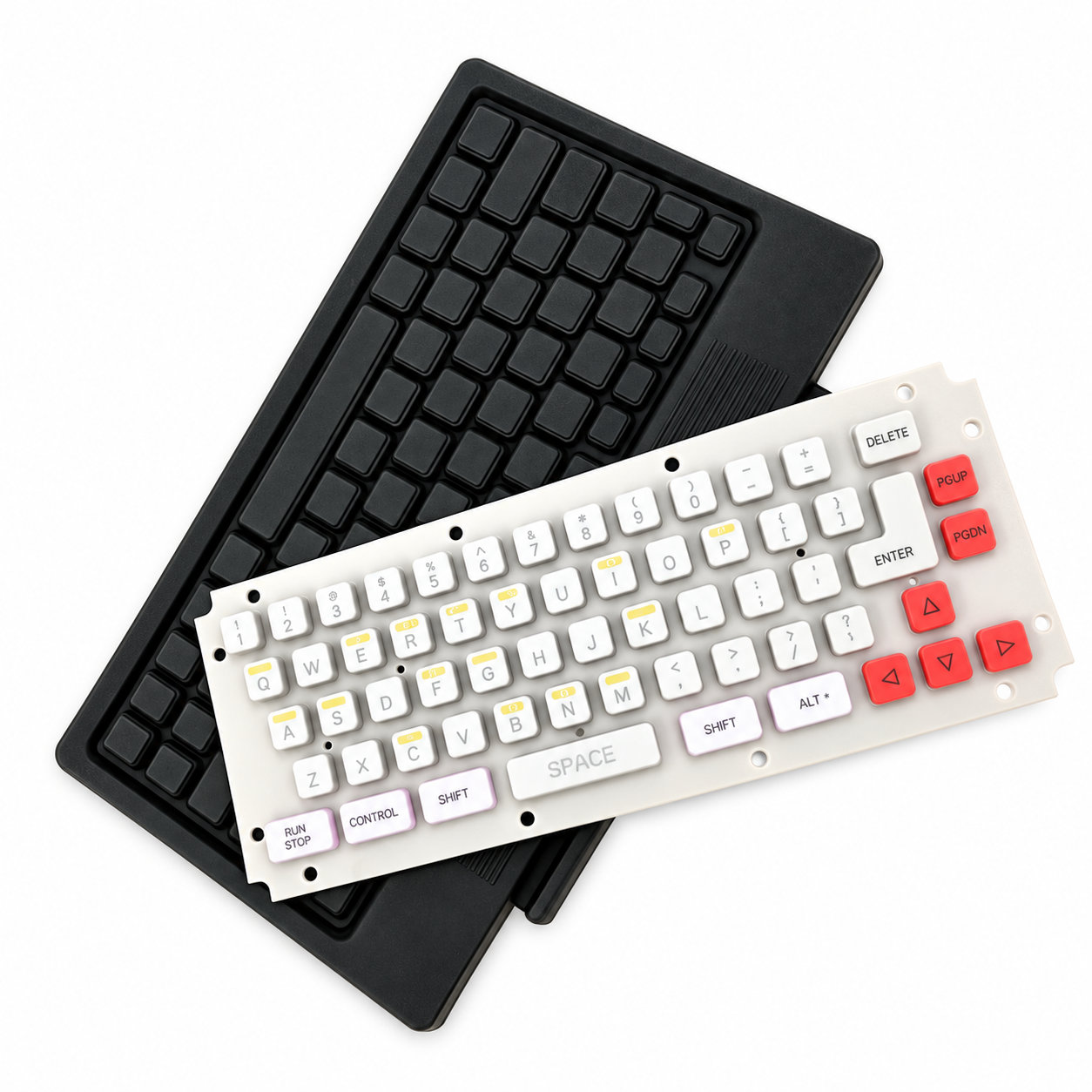 High quality flexible rubber silicone keypads/silicone key buttons