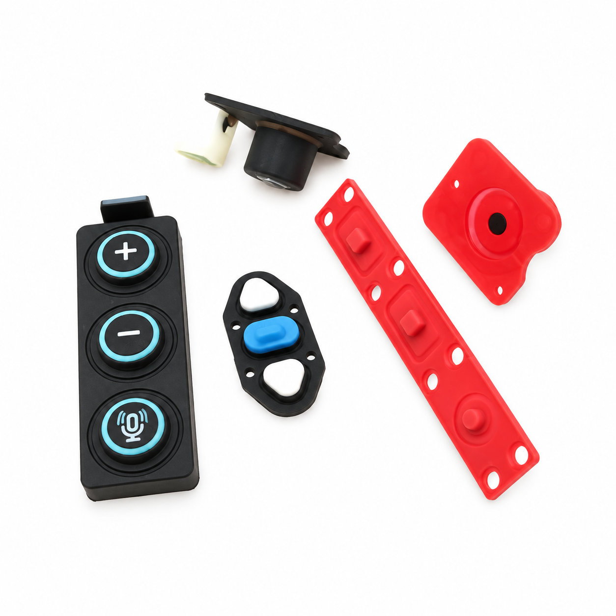 Industrial equipment silicone keypads/conductive push buttons