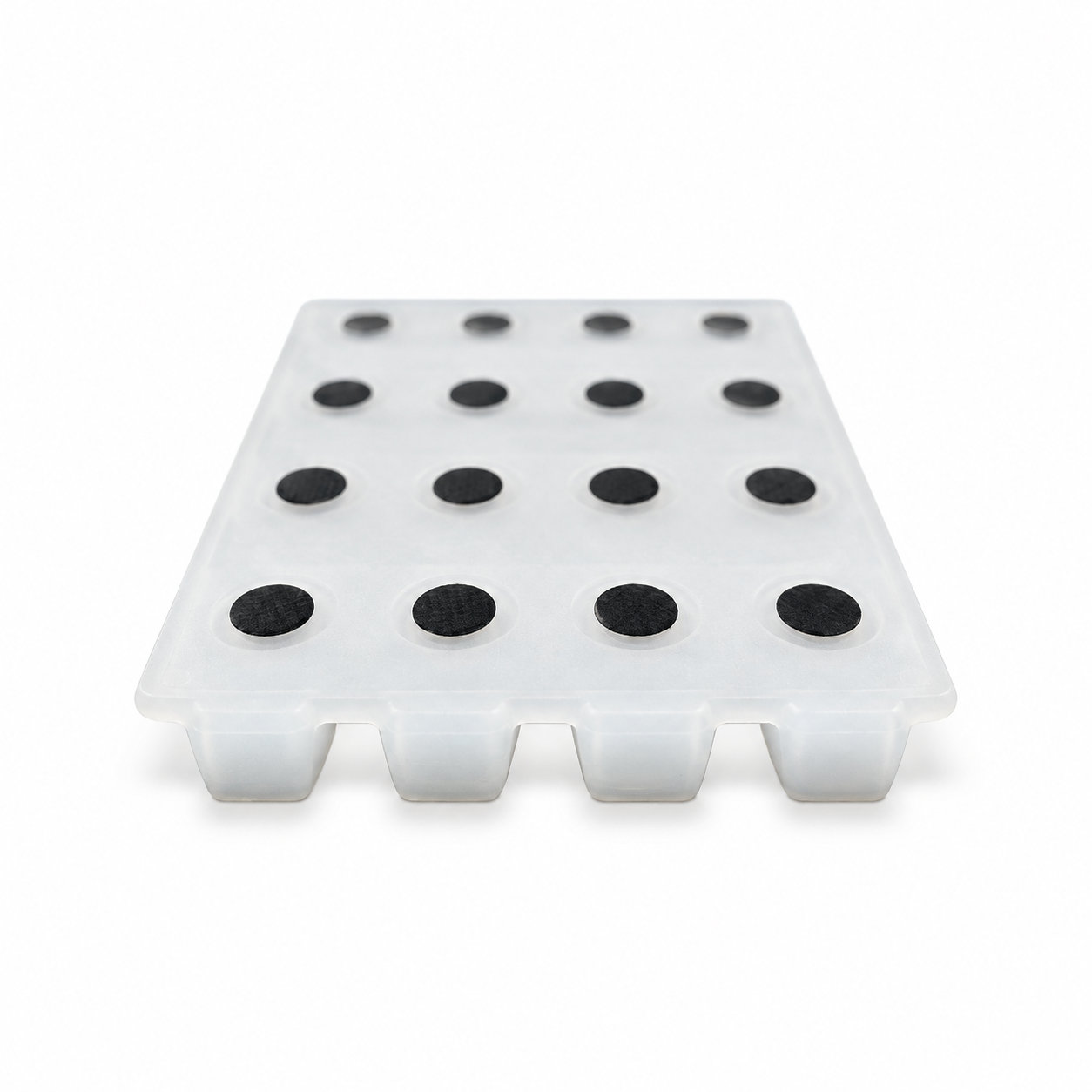 Transparent silicone numeric keypads/4*4 rubber key buttons