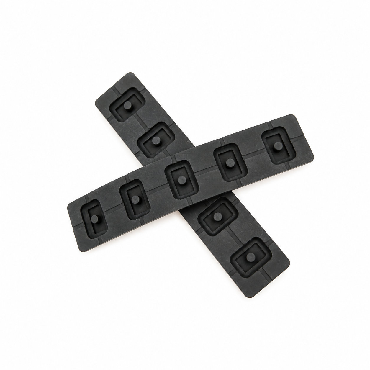 Custom small rubber silicone run buttons for electronic equipment