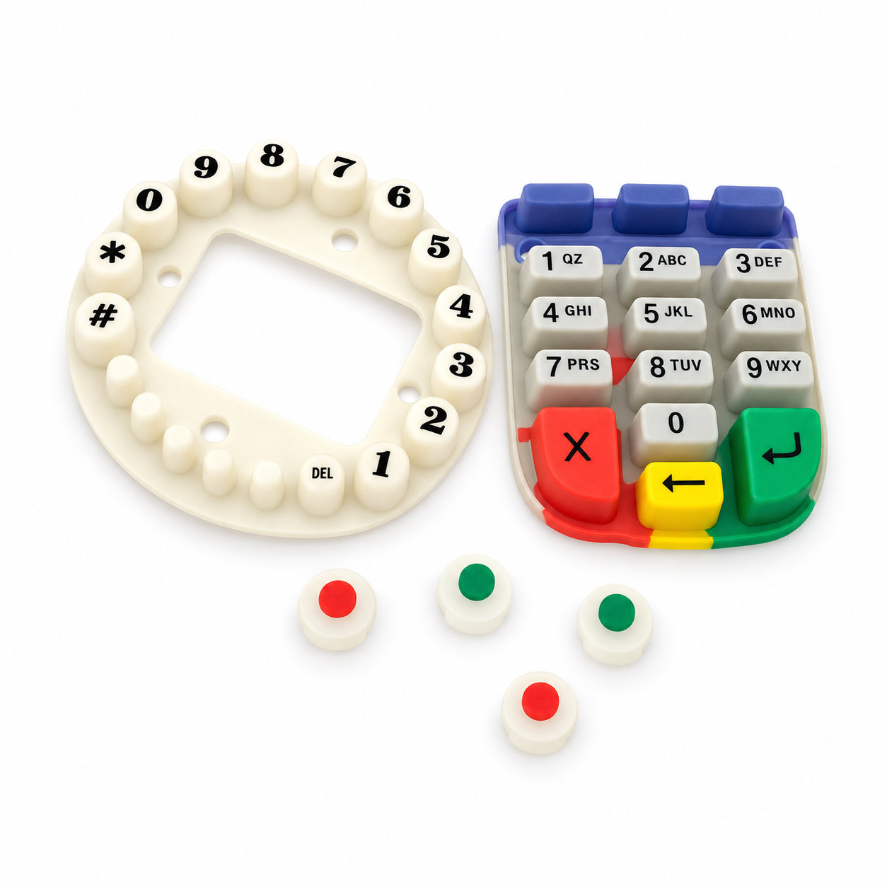 Custom silicone numeric keypads/soft rubber silicone switch buttons