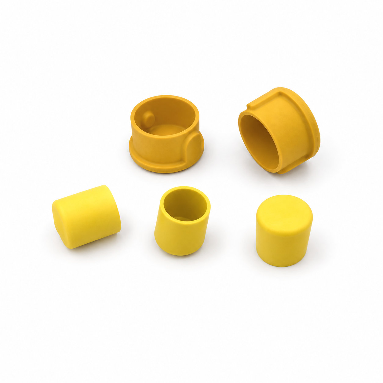 Rubber end caps for round tubing Vinyl pipe cap