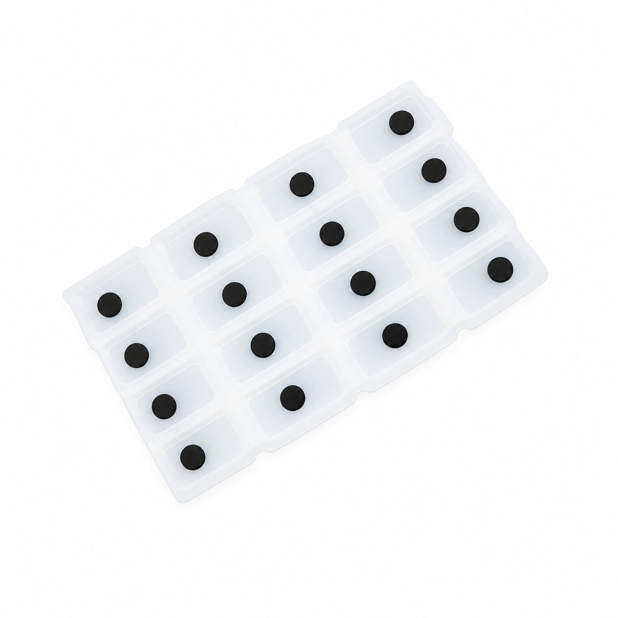 Clear touch silicone buttons/keypads with conductive carbon pill