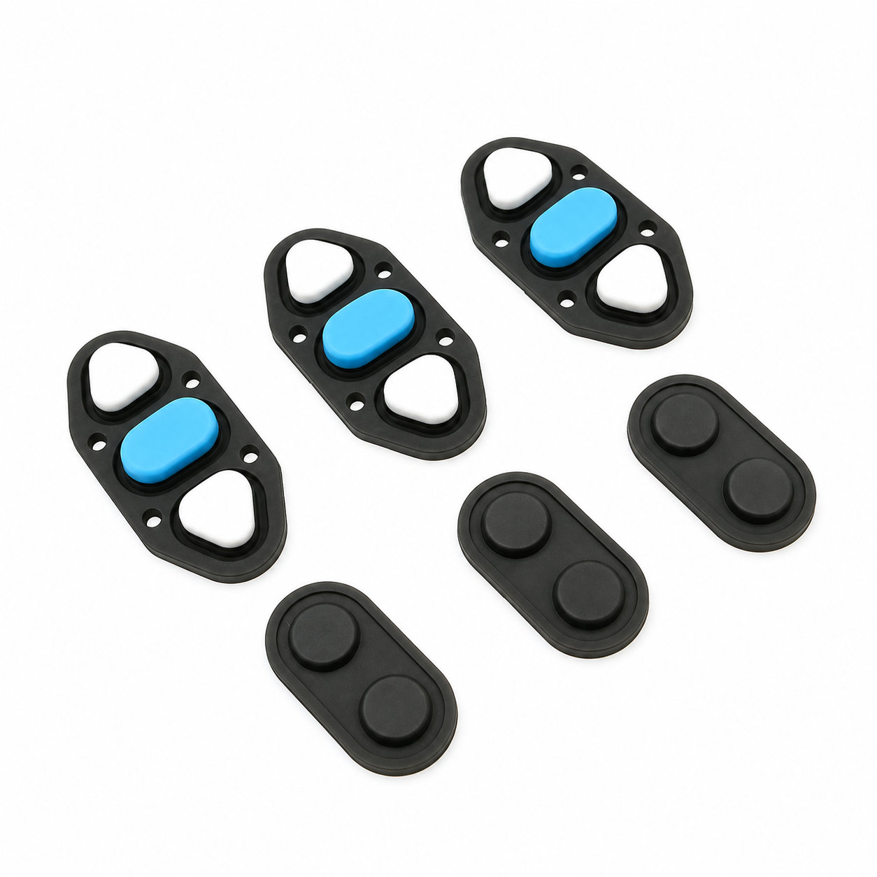 Dust-proof silicone elastic key buttons/colored rubber keypad