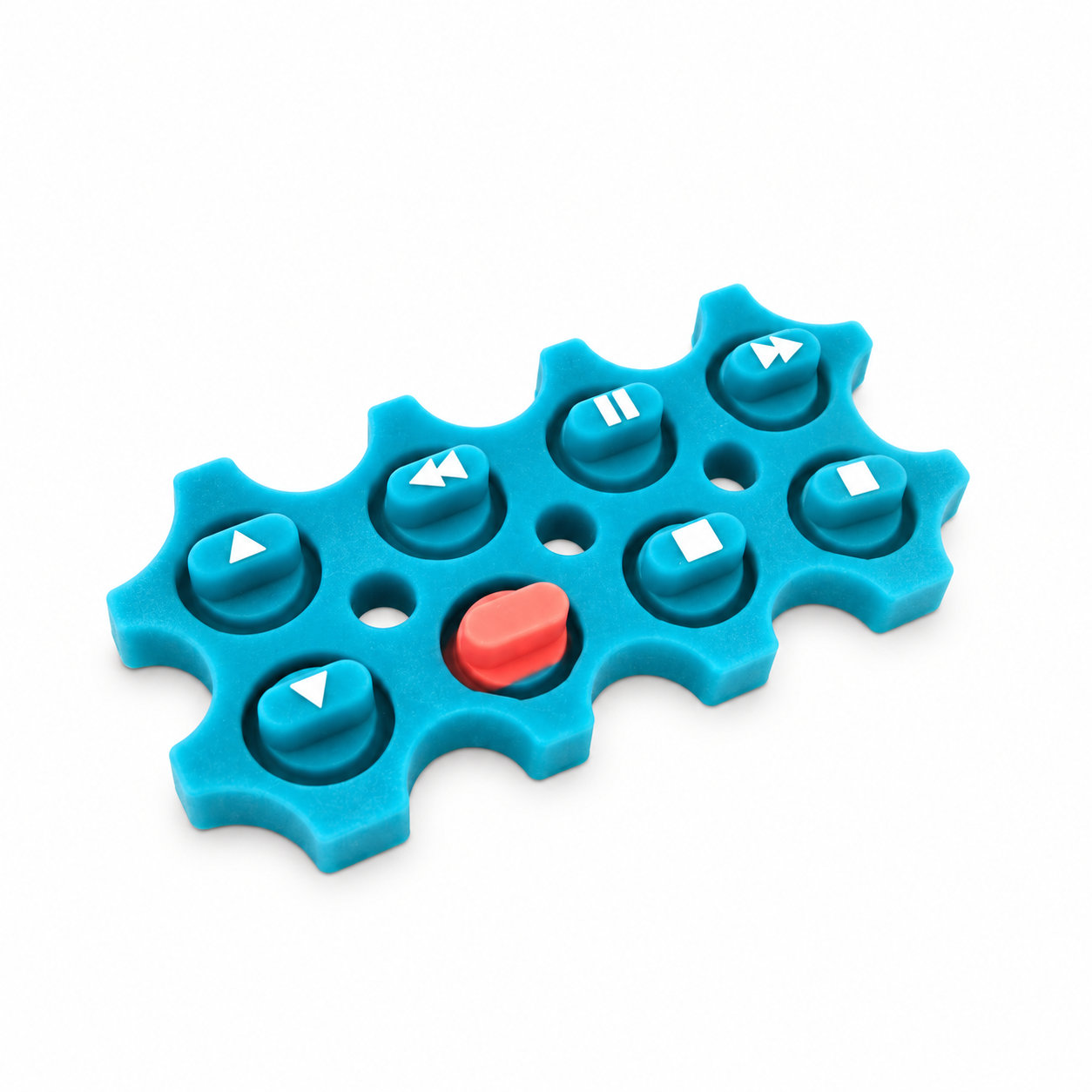 silicone elastic keypads/special-shape rubber keystrokes