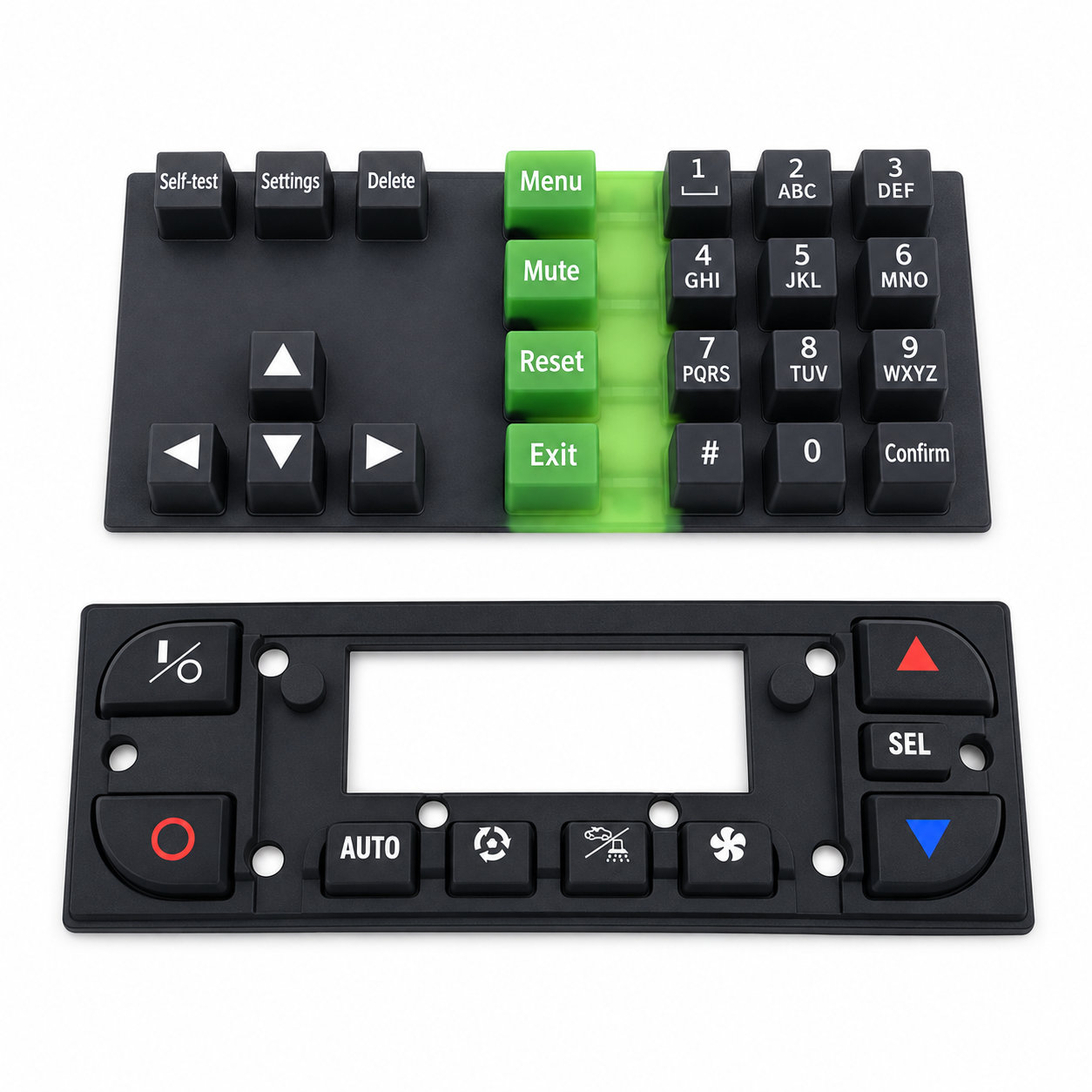 Custom elastomer numeric industrial silicone keypad