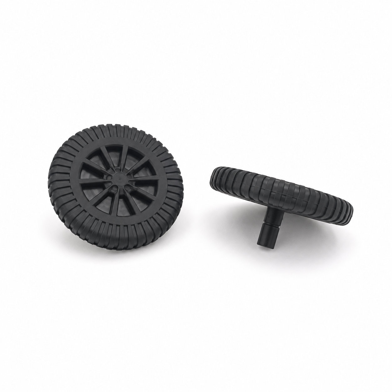 Custom made durable rubber plastic roller wheel