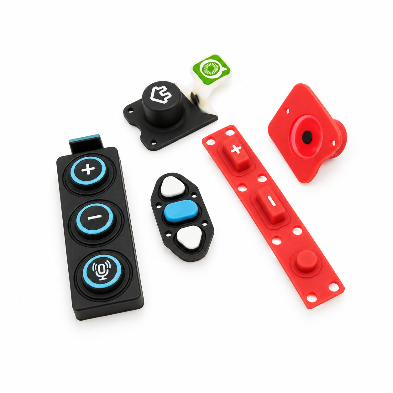 conductive silicone keypads/silicone elastic key buttons/keystroke
