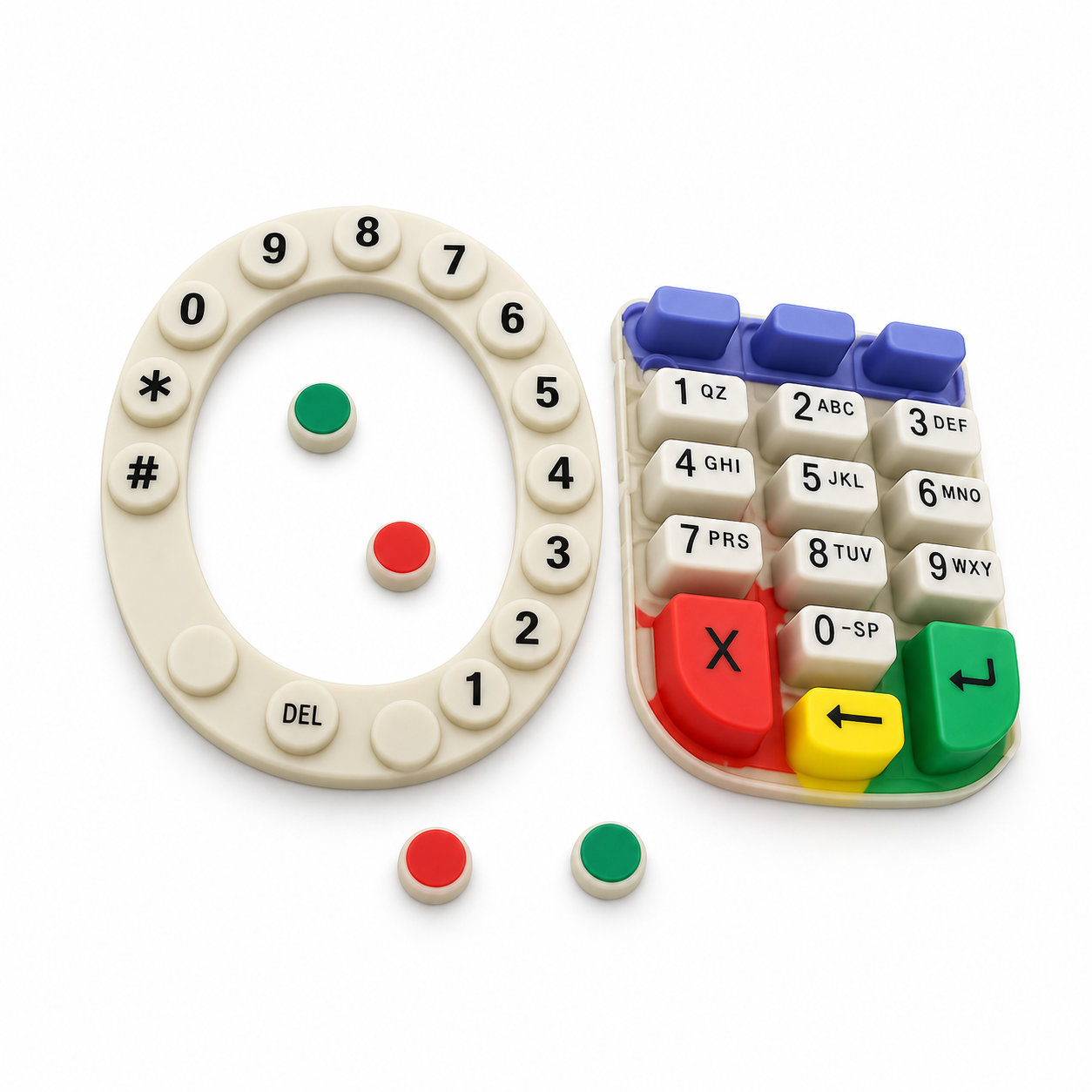 silicone key buttons/rubber numeric keypads with good quality
