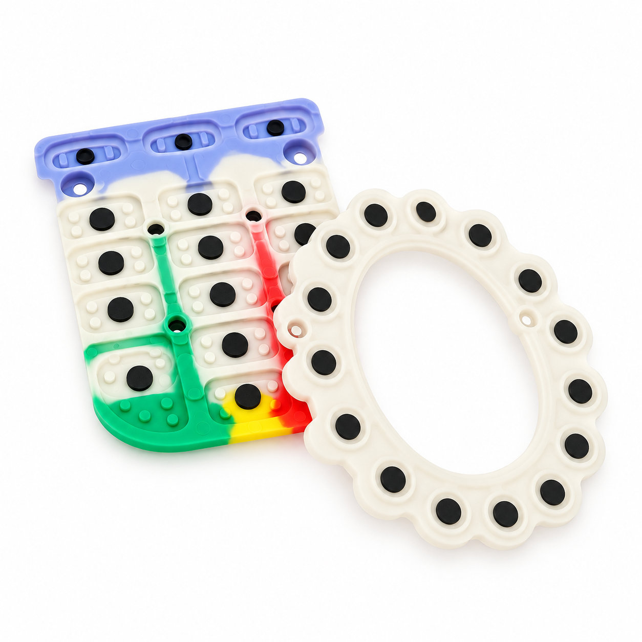 silicone numeric key buttons/rubber silicone keypads for remote