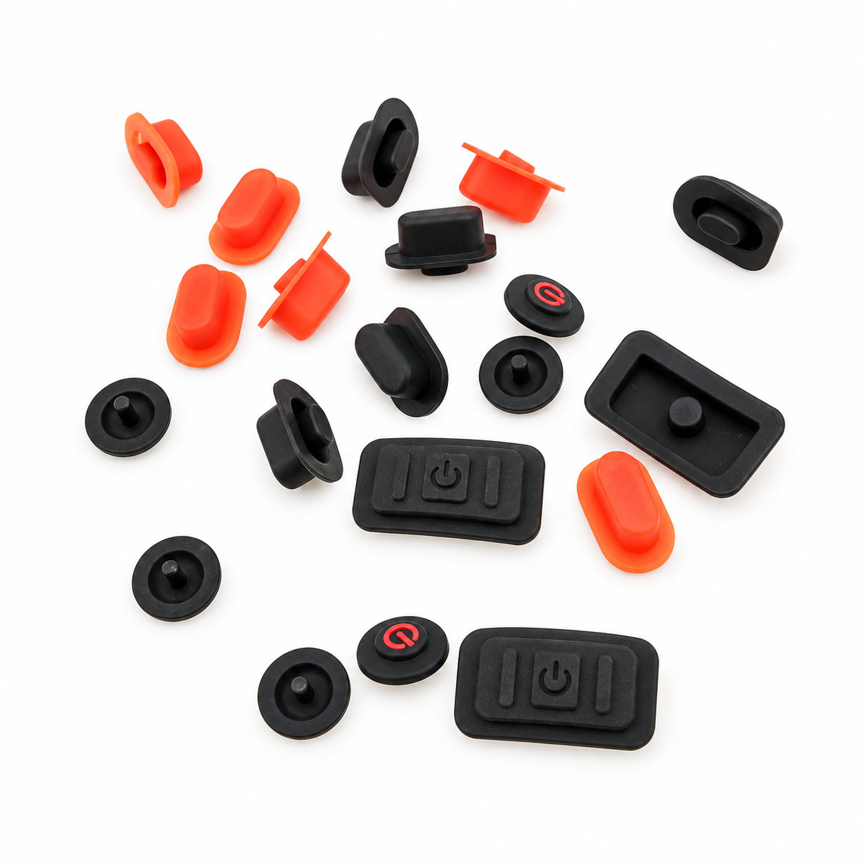 Hot-selling silicone single switch buttons/rubber keypads